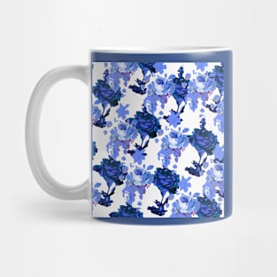 ROSES ROSES BLUE AND WHITE TOILE Mug